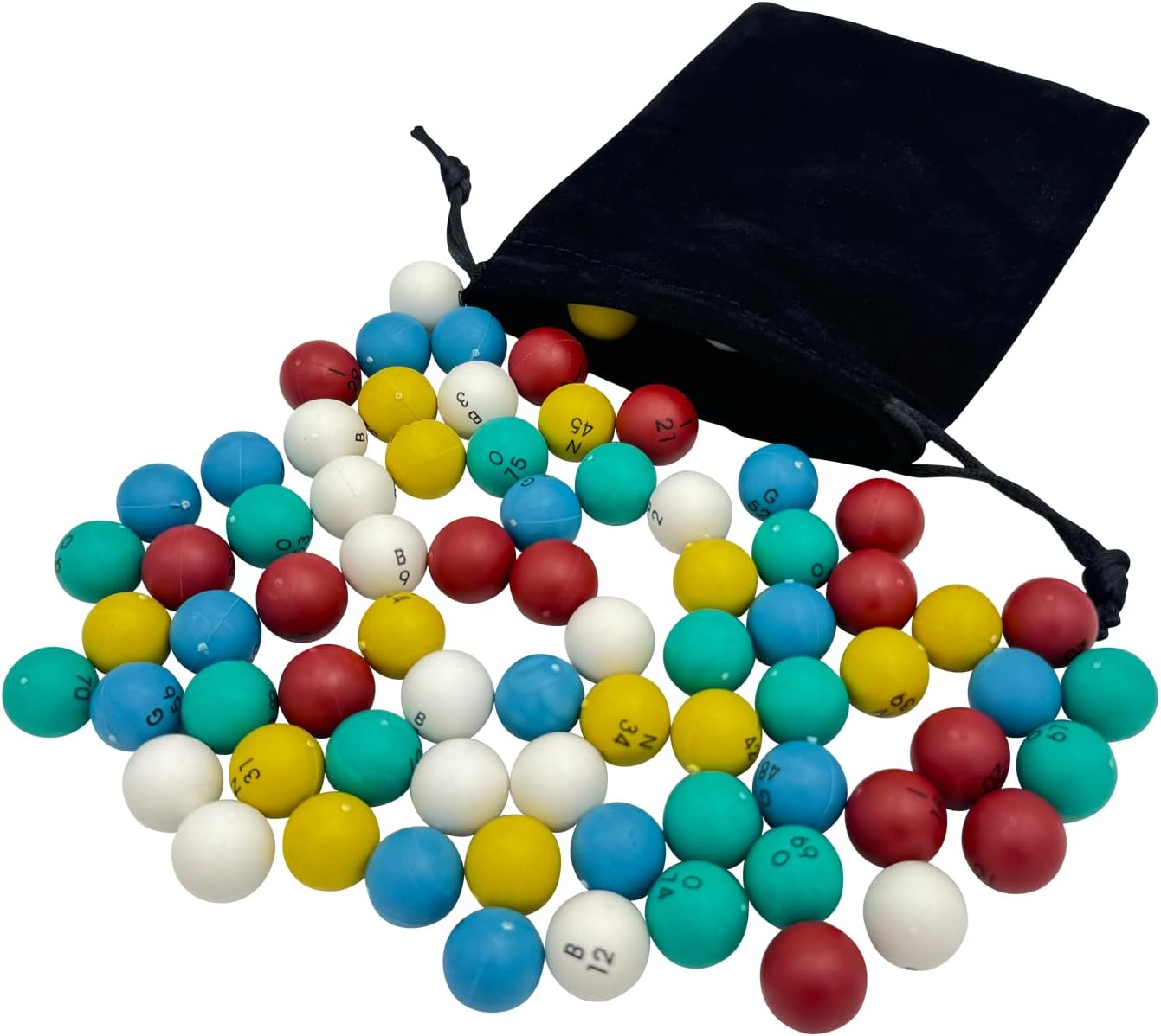 Deluxe Bingo Game Set-Includes Metal Cage with Big Bag,1000 Mixed Color Plastic Chips,100 Large Cards,75 Bingo Balls,Plastic Masterboard, 2 Velvet Bag,Ideal for Large Group and Parties