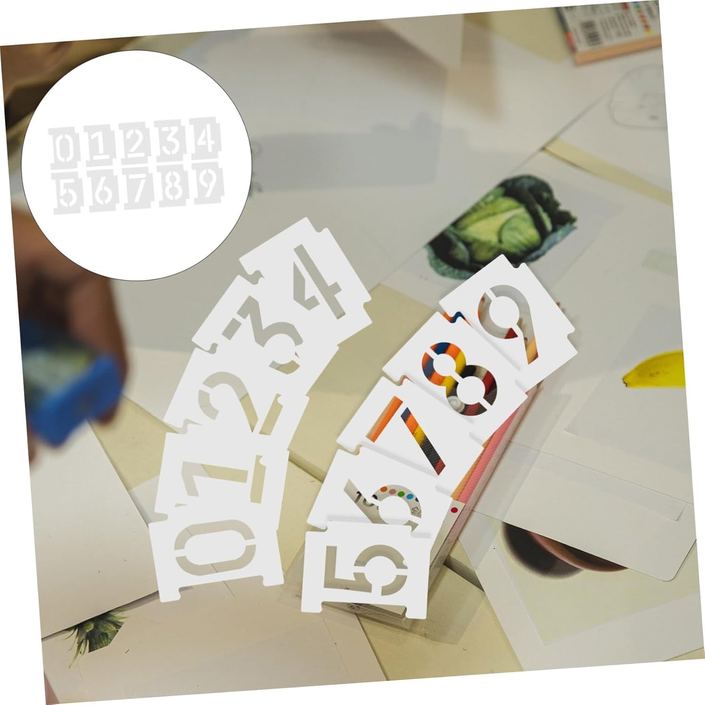 Digital Art Templates 100 Plastic Number Stencils for Wall Decor DIY Projects