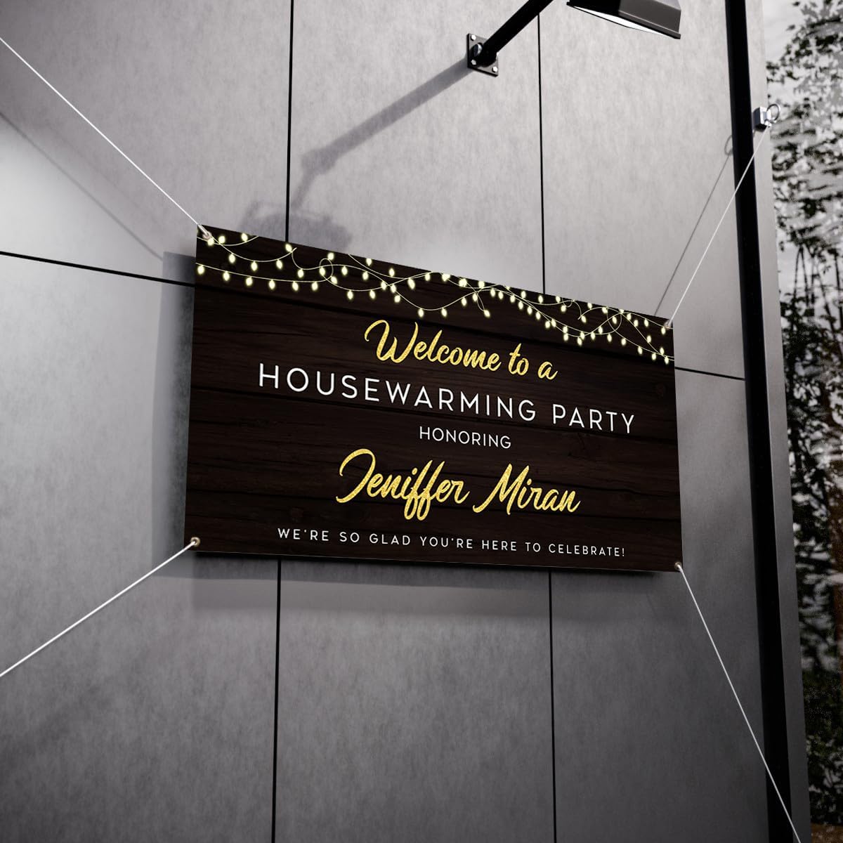 Personalized Housewarming Party Welcome Banner Decorations Double Sided Printing And Various Sizes #4