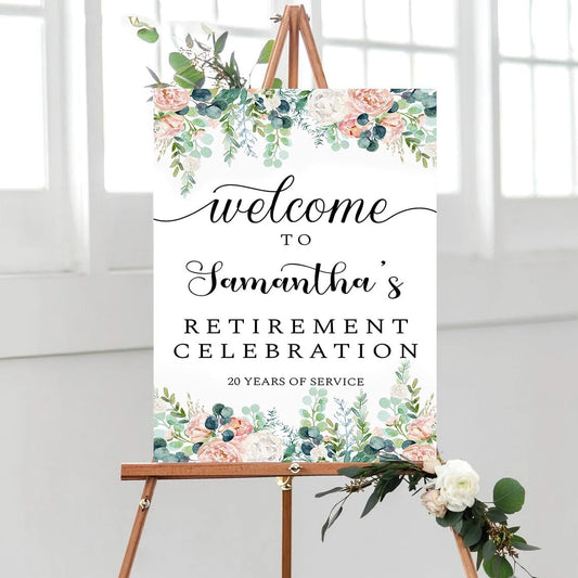 Personalized Retirement Yard Sign, Retirement Celebration Welcome Sign, Retirement Party Sign, Retirement Decorations, Retirement Outdoor Sign, Retirement Home Decor, Retirement Celebration Sign #19