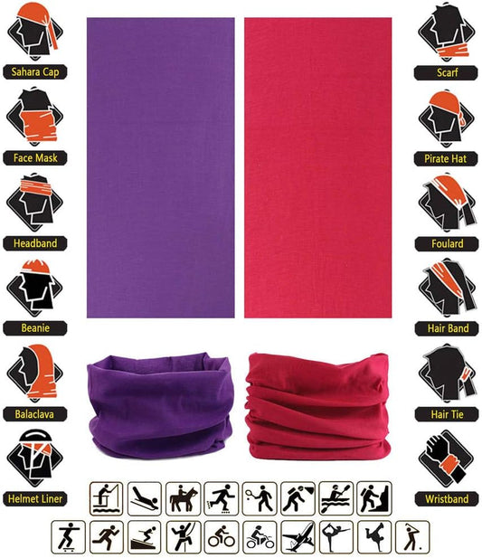 Headband Neck Gaiter Head Wrap Headwear Face Mask Magic Scarf Bandana for Men and Women
