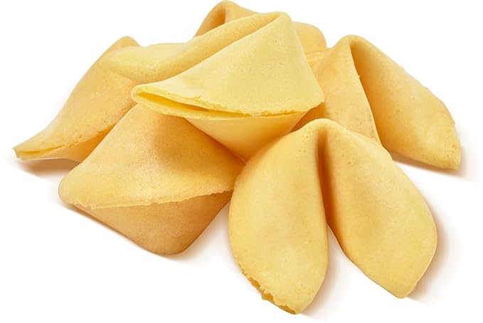 Soeos Fortune Cookies, Fortune Cookies Individually Wrapped Bulk, Approx 50 Cookies, Individually Packed Crisp Cookies with Fun, Traditional Chinese New Year Fortune Cookie, 8 Ounce (1 Pack)