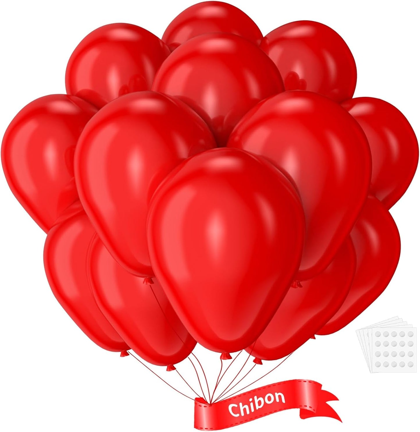 Red Latex Balloons, 150pcs 5 inches Red Round Helium Balloons for Wedding Anniversary Birthday Valentine's 4th of July Independence Memorial Day Patriotic Party Decorations
