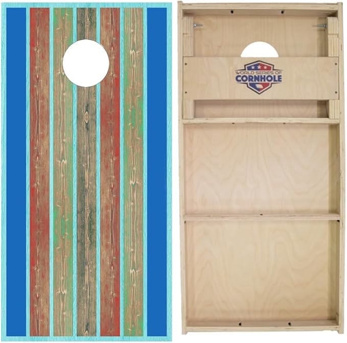 World Series of Cornhole Official Regulation Size Cornhole Boards – Durable All-Wood Construction Bean Bag Toss Set | Rugged Outdoor Game for Tournaments, BBQs, & Backyard Battles