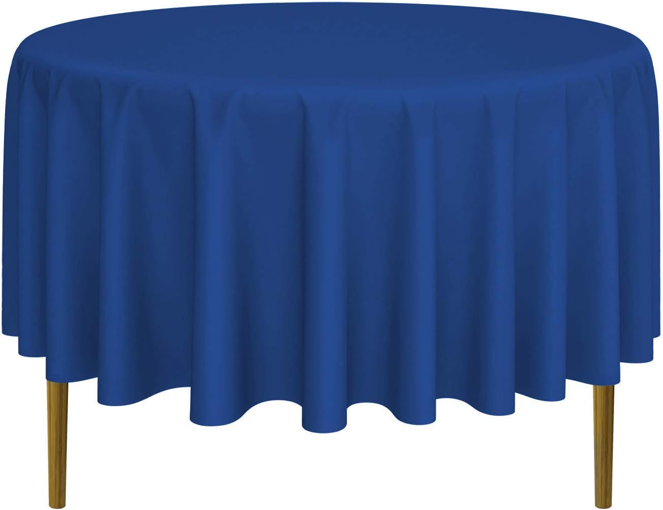 Lann's Linens - 90" Round Premium Tablecloth for Wedding/Banquet/Restaurant - Polyester Fabric Table Cloth - Royal Blue