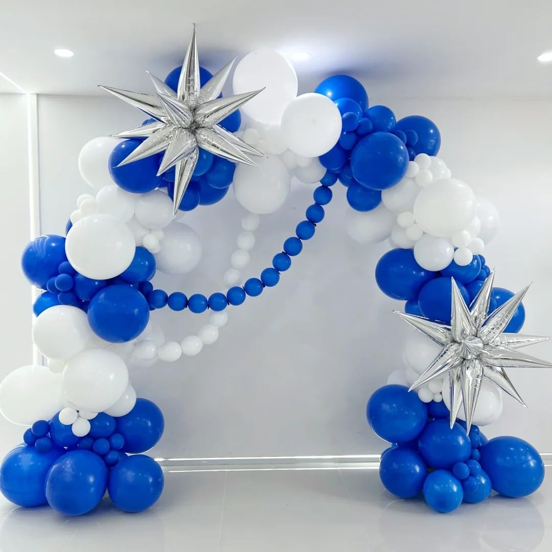 AZOWA 24 Inch Royal Blue Balloon 10 Large Latex Balloons for Party Wedding Birthday Baby Shower Decoration (Royal Blue, 10 Pcs)