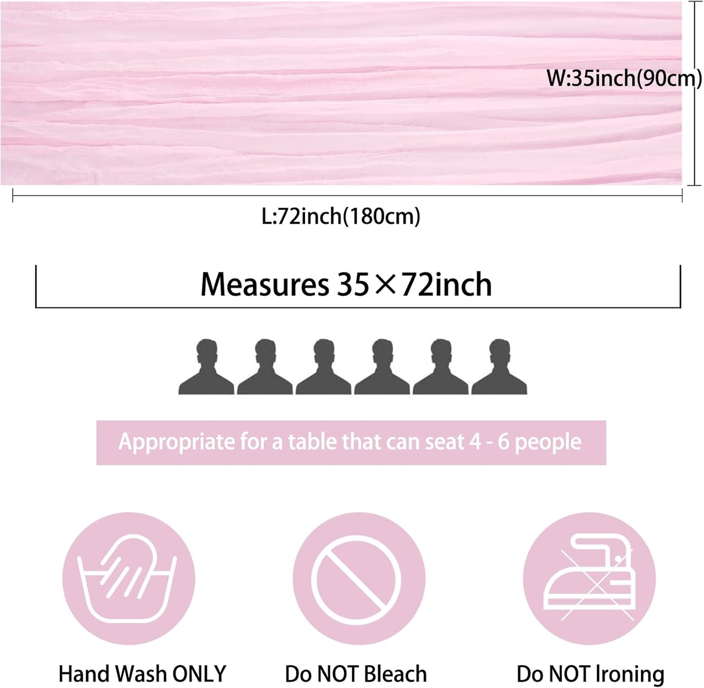 Fivenl 12 Pack Cheesecloth Table Runner 35x72 Inch Boho Gauze Rustic Cheese Cloth Long Romantic for Wedding Bridal Shower Birthday Party Decor (Pink Purple)
