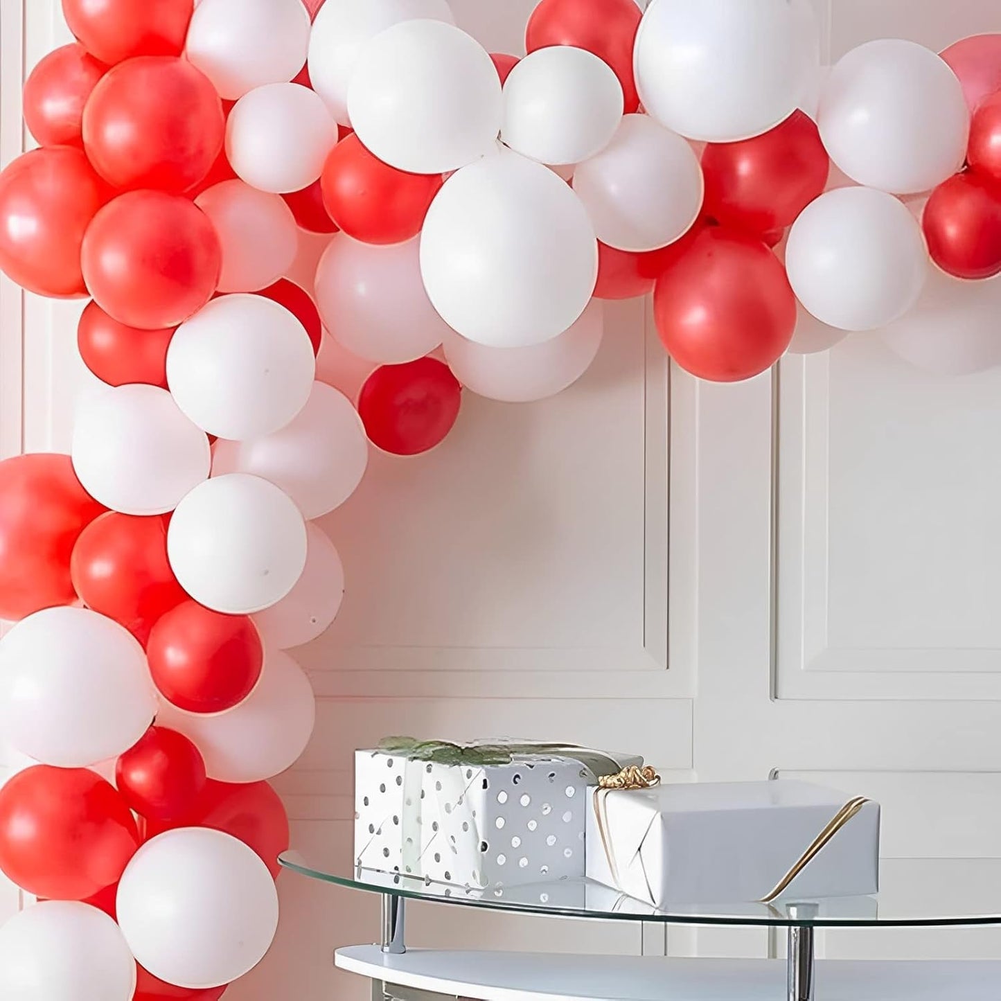 105pcs Red Balloons 12inch Party Latex Balloons for Valentine's Day Birthday Christmas Baby Shower Wedding Anniversary Party Decorations