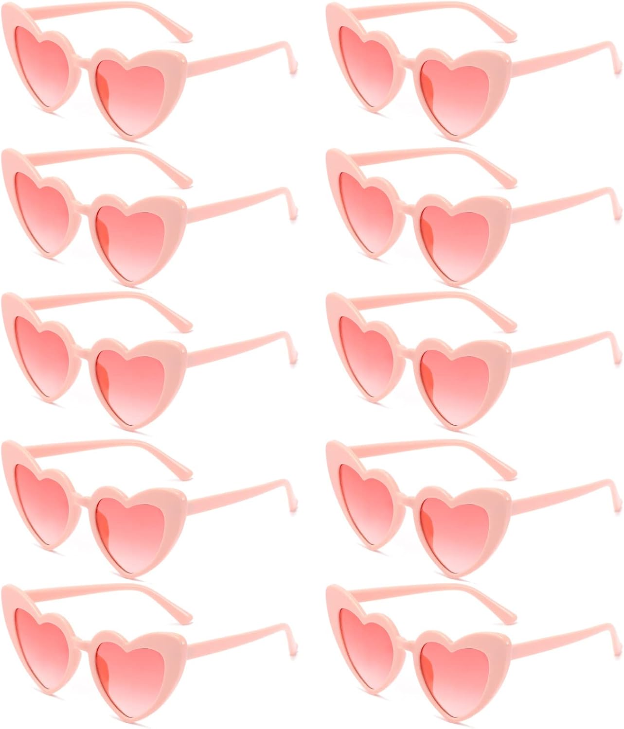 AEAHALY Pink White Black Heart Sunglasses for Women Vintage Bride Heart Shaped Sunglasses Wedding Party Accessories