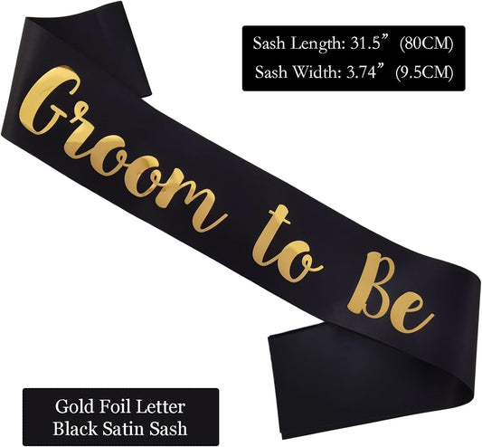Groom to Be Sash, Funny Bachelorette Sashes for Bachelor Party Accessories for Future Groom Wedding Gift from Bride
