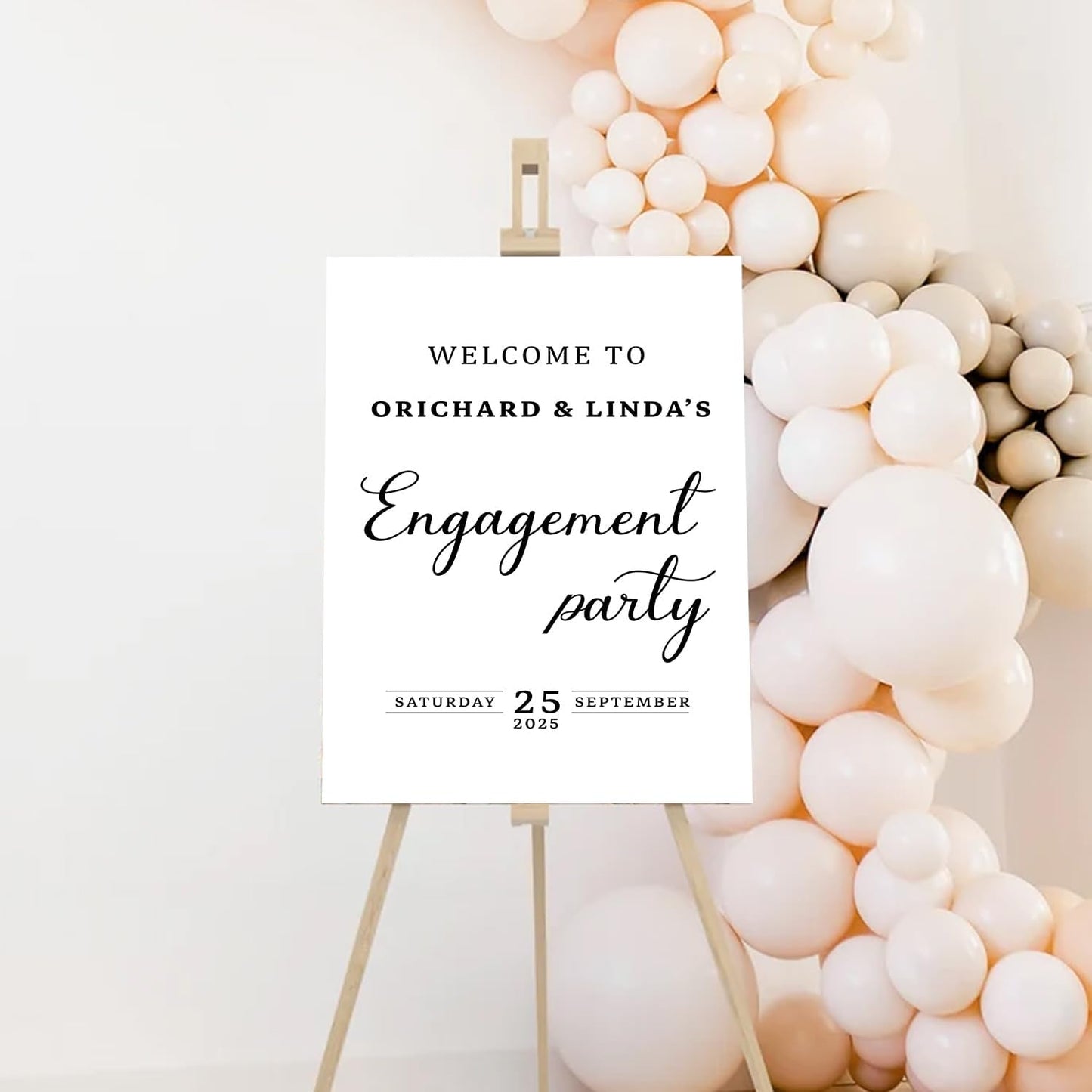 Personalized Engagement Welcome Sign - Perfect for Parties, Decorations