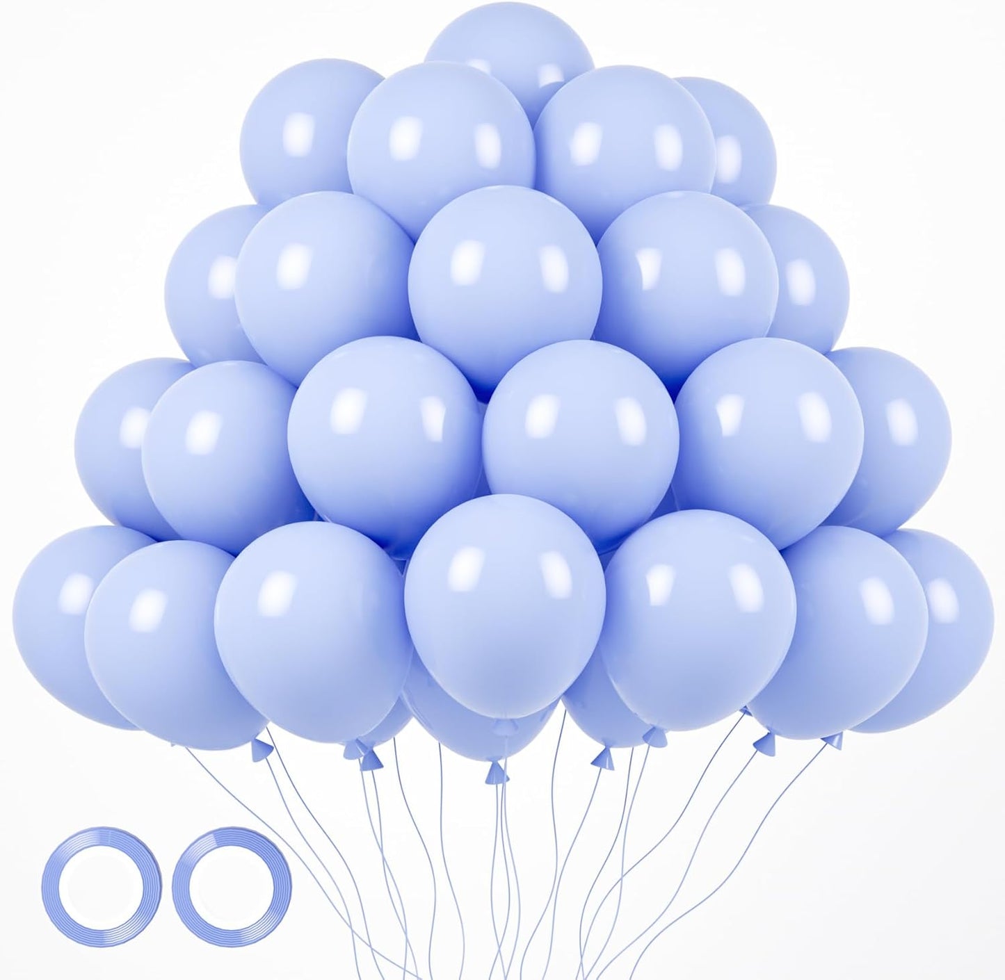 105pcs Dusty Blue Balloons 12inch Party Latex Balloons for Boys Girls Birthday Baby Shower Gender Reveal Wedding Sunflower Party Decorations