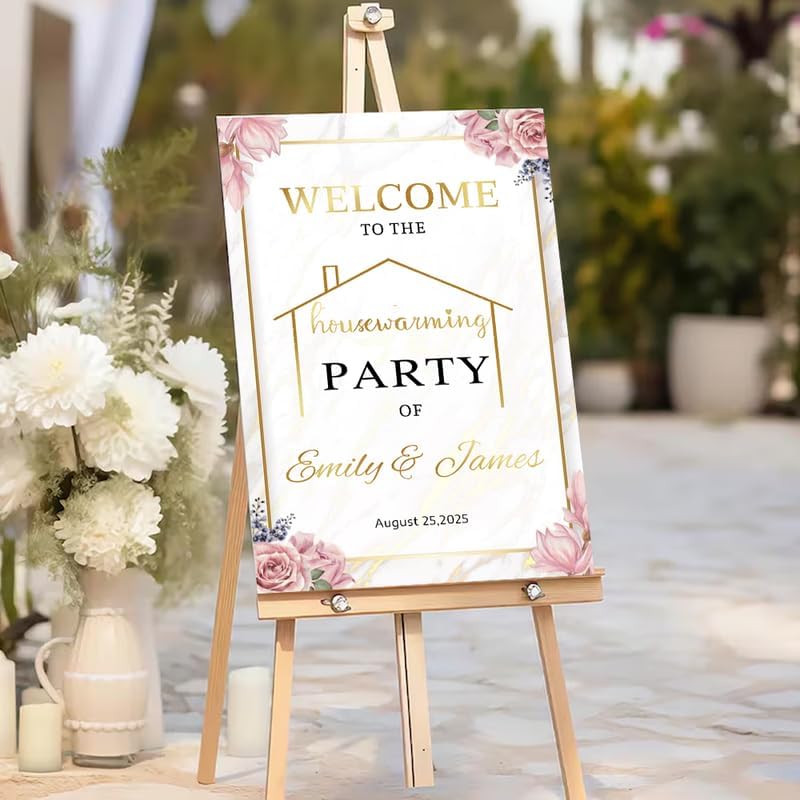 Personalized Housewarming Party Welcome Sign, New Home New Beginning New Memories, Welcome To Housewarming Party, Housewarming Décor, New House Party Sign, Housewarming Party Sign#5