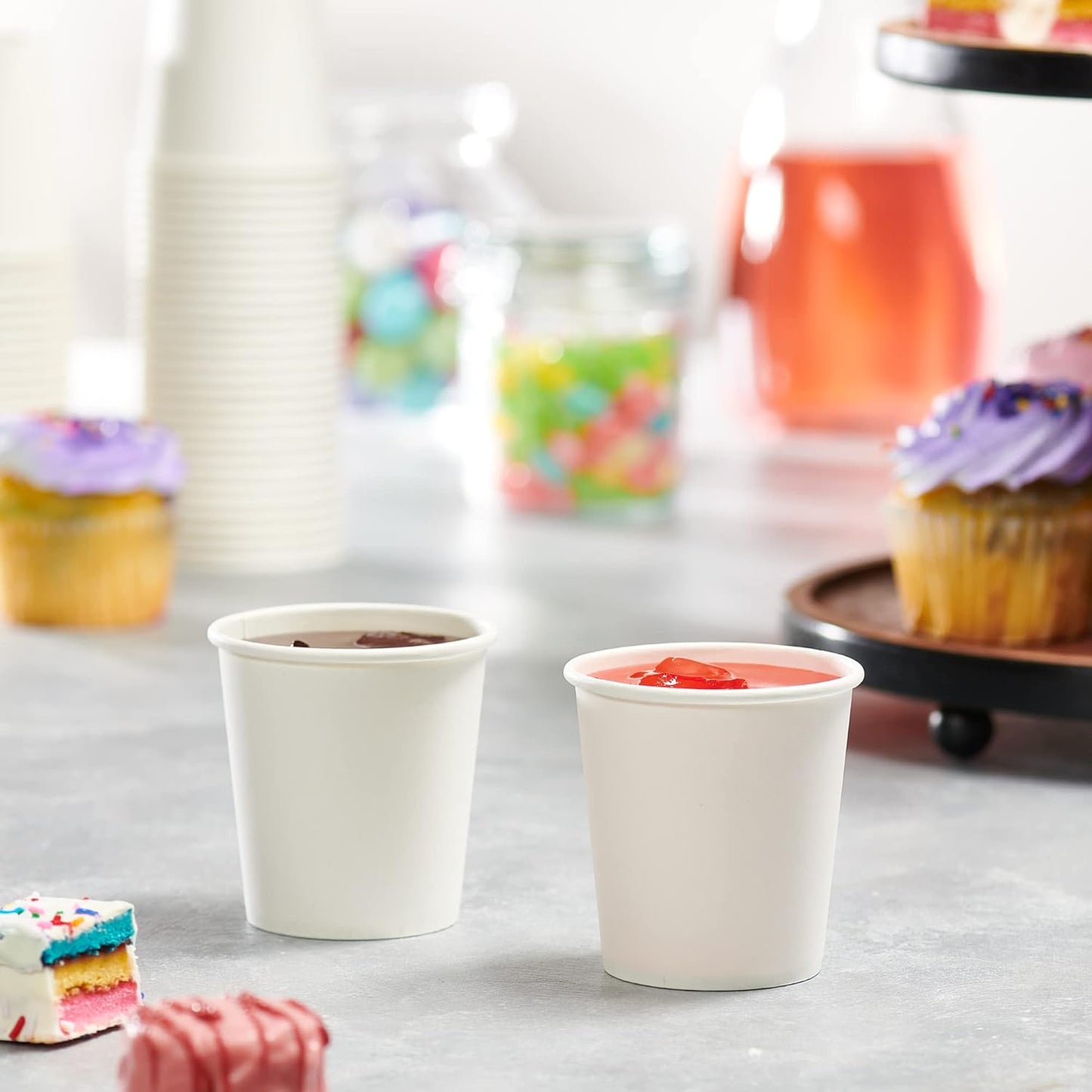 GUSTO [6 oz. - 300 count] Disposable White Paper Cups, Hot Coffee Cups - Eco-Friendly Hot Cups