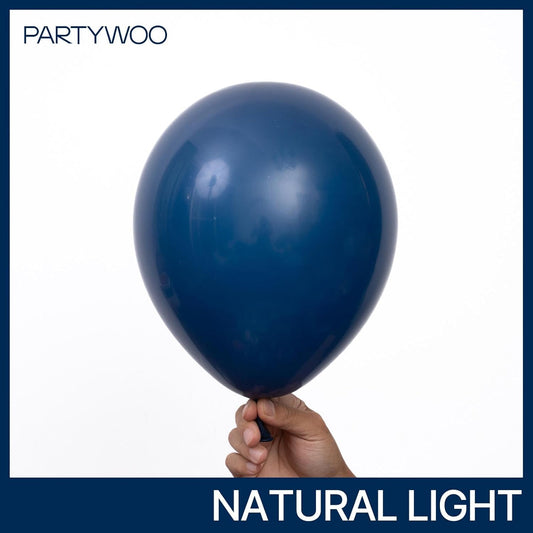 PartyWoo Navy Blue Balloons 100 pcs Different Sizes of 36 18 12 10 5 Inch Matte Dark Blue Latex Balloon Arch Kit Garland for Graduation New Year Wedding Baby Shower Birthday Party Decorations Blue-Y72