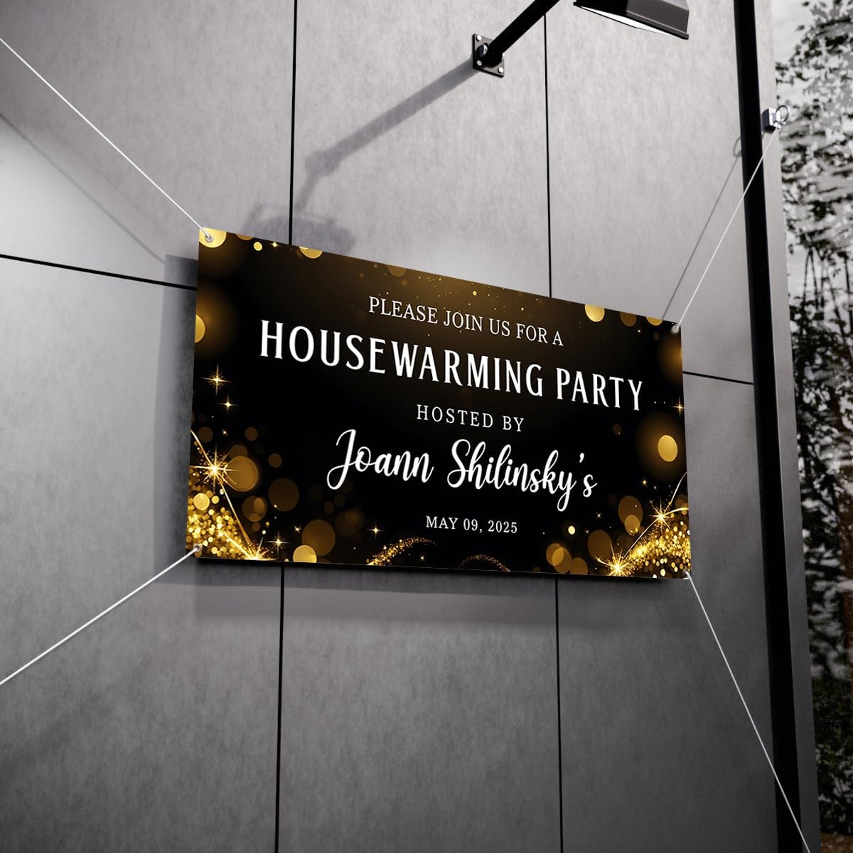 Personalized Housewarming Party Welcome Banner Decorations Double Sided Printing And Various Sizes #12