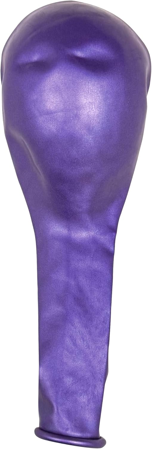 Purple Balloons 50 Pack, 12 Inch Metallic Purple Balloons For Birthdays, Weddings, Baby Showers, Holidays