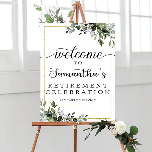 Personalized Retirement Yard Sign, Retirement Celebration Welcome Sign, Retirement Party Sign, Retirement Decorations, Retirement Outdoor Sign, Retirement Home Decor, Retirement Celebration Sign #21