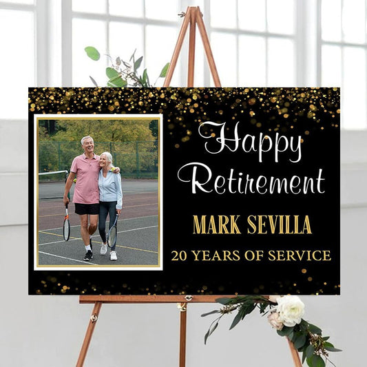 Personalized Retirement Yard Sign, Retirement Celebration Welcome Sign, Retirement Party Sign, Retirement Decorations, Retirement Outdoor Sign, Retirement Home Decor, Retirement Celebration Sign #5