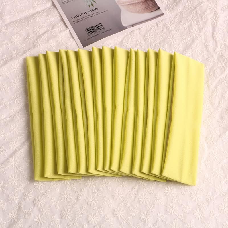 Sport Yoga Headbands,Pack of 14,Fashion Soft Elastic Polyester Sweatband Yoga Stretchy Headband for Women Man Girl