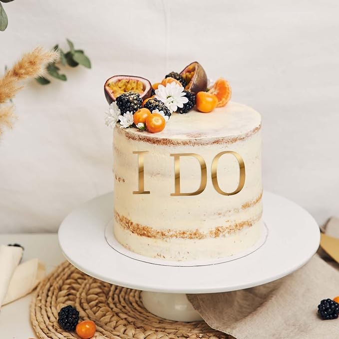 27 Pcs Acrylic Cake Toppers, Gold Cake Letters Topper, DIY Custom Cake Topper, Personalized A-Z Alphabet Decoration for Cake, Name Cupcake Toppers for Wedding Anniversary Baby Shower Birthday Party
