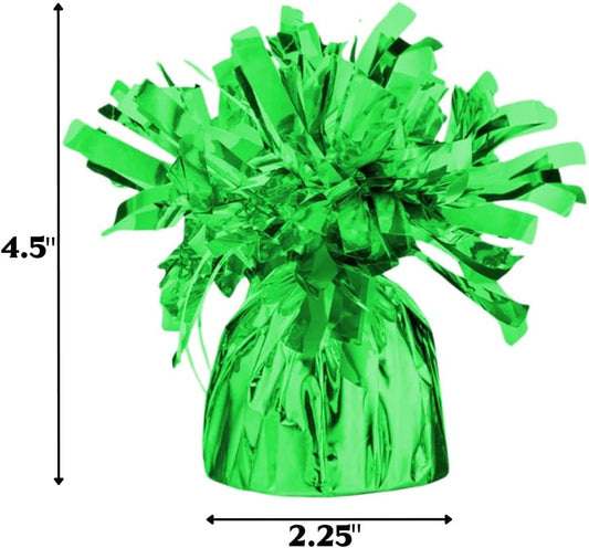 Green Foil Balloon Weight (4.5" x 2.25") 1 Count, Adorable Party Essential For Parties & Events