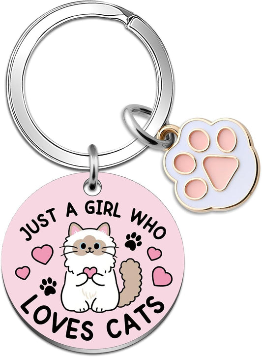 Cat Mom Gifts Cats Themed keychain Cats Lovers Gifts for Women