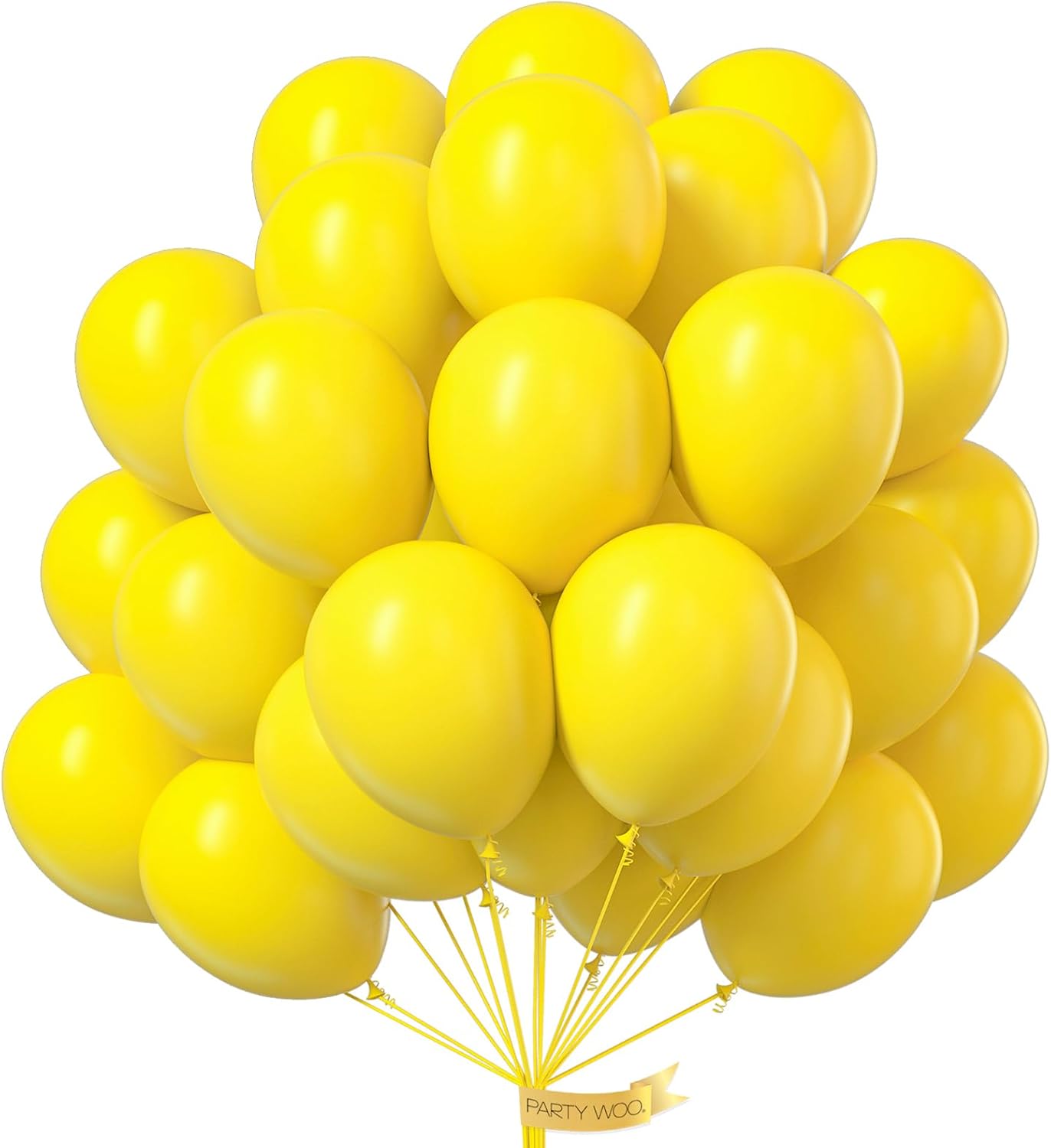 PartyWoo Yellow Balloons 101 pcs 12 Inch for Easter Baby Shower Gender Reveal Bridal Engagement Sunflower Wedding Christmas Birthday Graduation Yellow Party Decorations Yellow-Y55