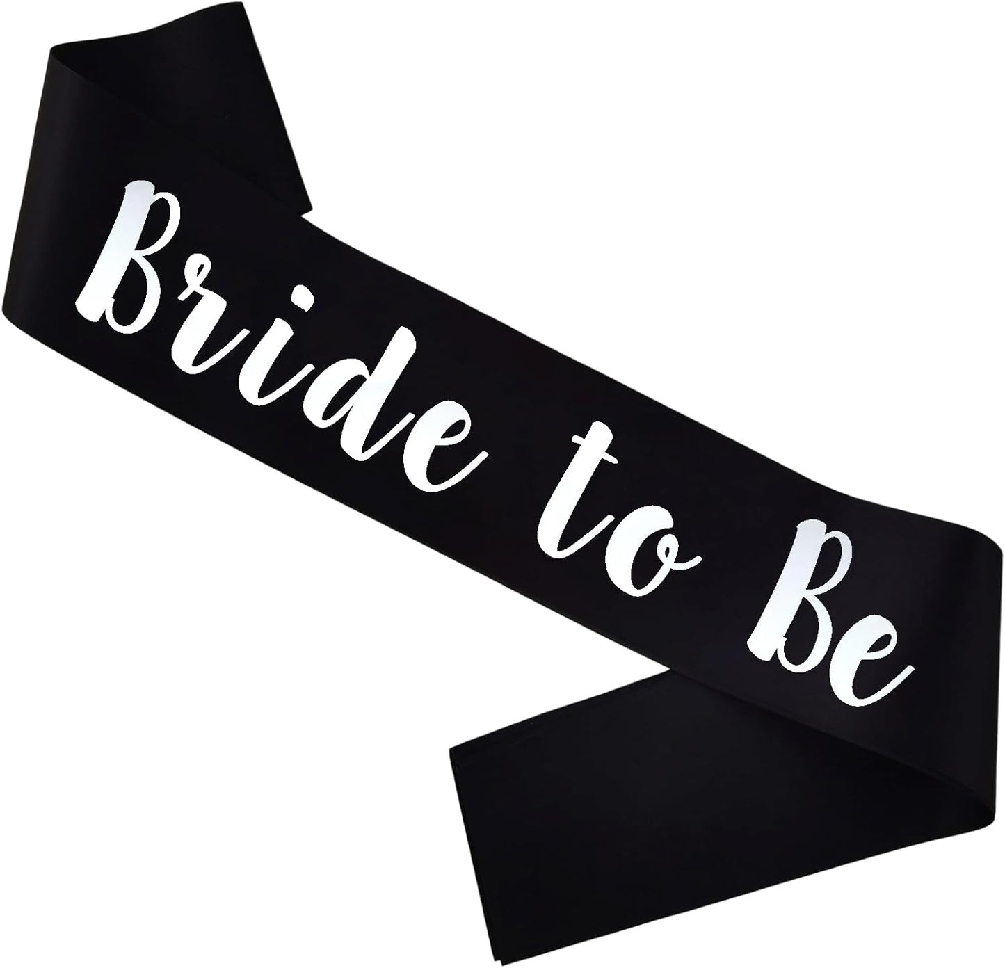 Bride to Be Sash, Black Bachelorette Sashes Engagement Gifts for Bachelorette Party, Bridal Shower & Wedding Party