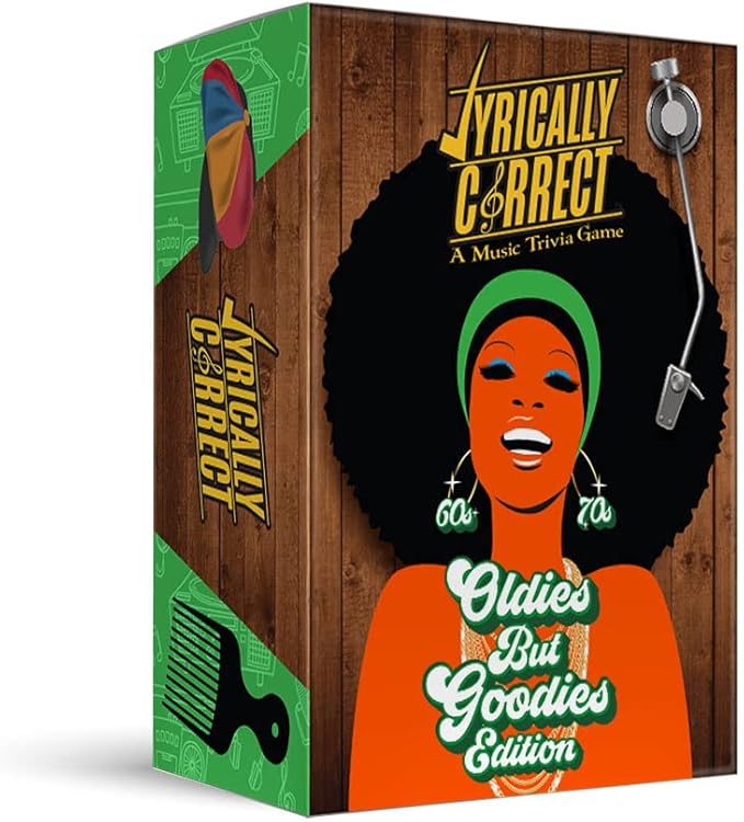 Lyrically Correct '60s & '70s Music Trivia Card Game - Oldies but Goodies Edition - Finish The Lyrics Challenge, Fun for Adults, Party or Family Night
