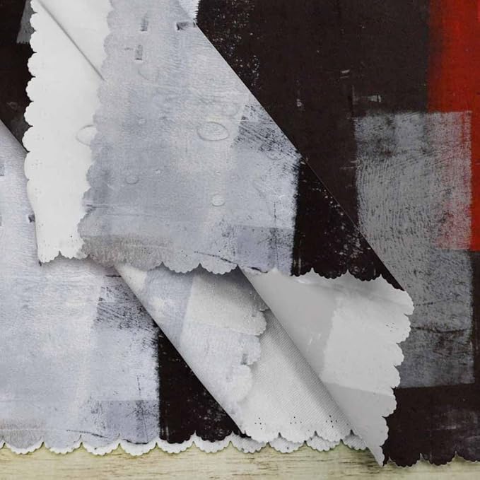 Black White Red Graffiti Cloth Table Napkins Set of 4 Modern Classic Art Polyester Washable Decoration Dinner Napkins for Kitchen 18 x 18 inch