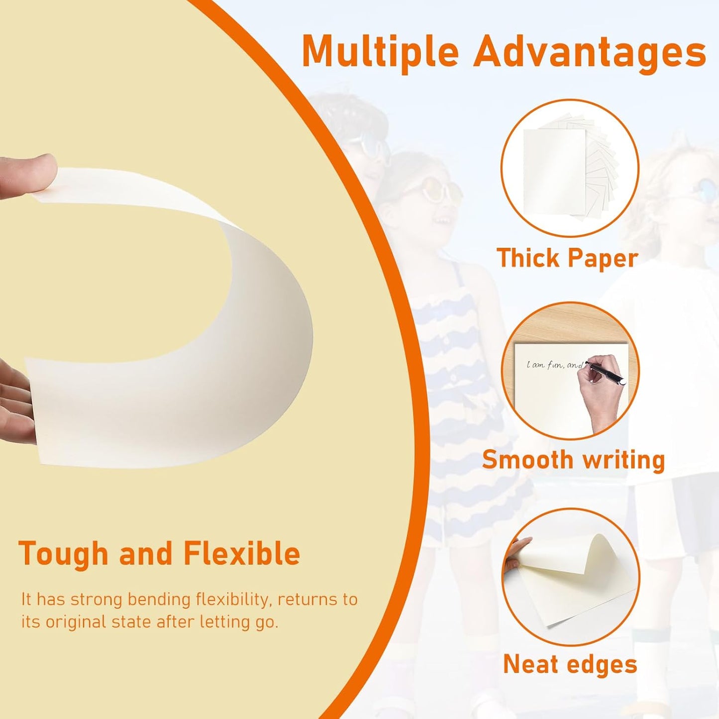 28 Sheets Cream Shimmer Cardstock 8.5 x 11 Ivory Paper, 92lb Premium Off White Paper Card Stock for DIY Cards Making, Wedding Invitations, School Crafting, Greeting Cards, Office Printing