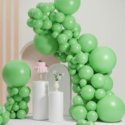 Green Balloons Different Sizes 18 12 10 5 Inches, Scmdoti Spring Green Balloons, Greens Balloon Garland Arch for Spring Party Birthday Baby Shower Bridal Shower Wedding Decorations(SpringGreen)