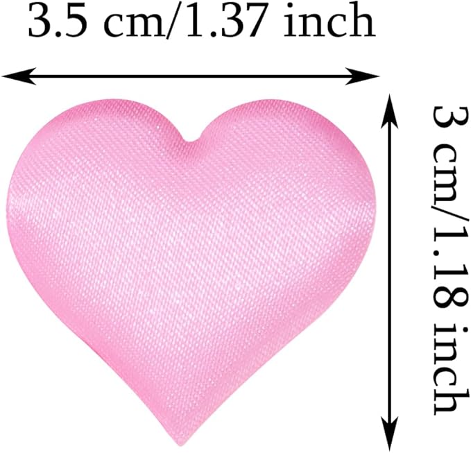 ONLYKXY 200Pcs 3.5cm Big Sponge Confetti Decor Glitter Flower Heart Shape Petals Table Decoration for Wedding Party Valentine's Day Scatter Ponge Petal Confetti (Pink)