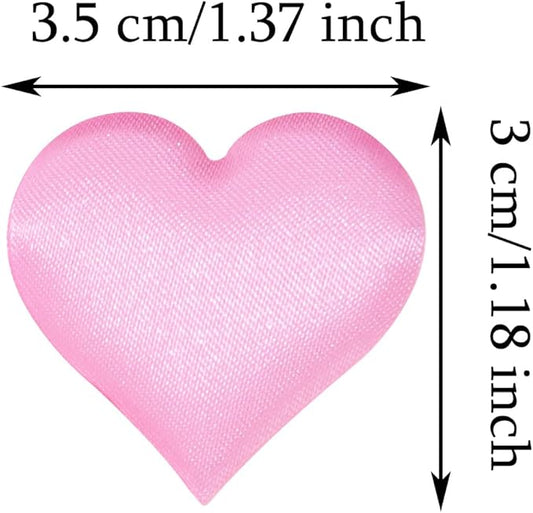 ONLYKXY 200Pcs 3.5cm Big Sponge Confetti Decor Glitter Flower Heart Shape Petals Table Decoration for Wedding Party Valentine's Day Scatter Ponge Petal Confetti (Pink)