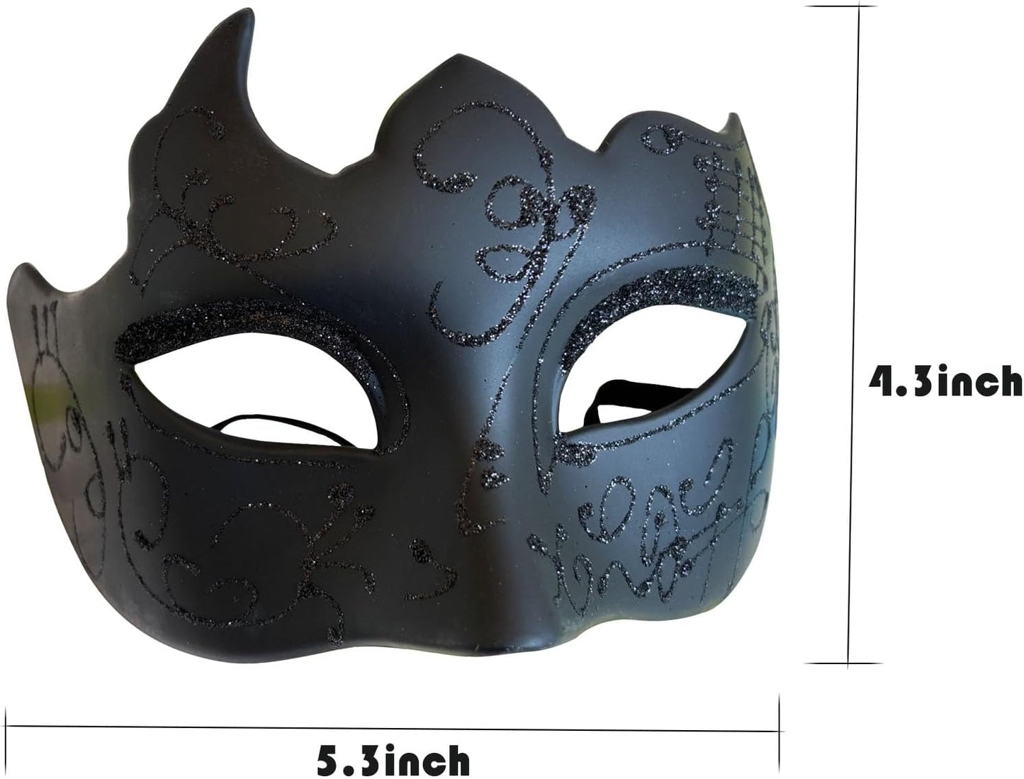 Masquerade Mask for Couple Venetian Mask for Halloween Costume Party Ball Prom, Fit for Men Women