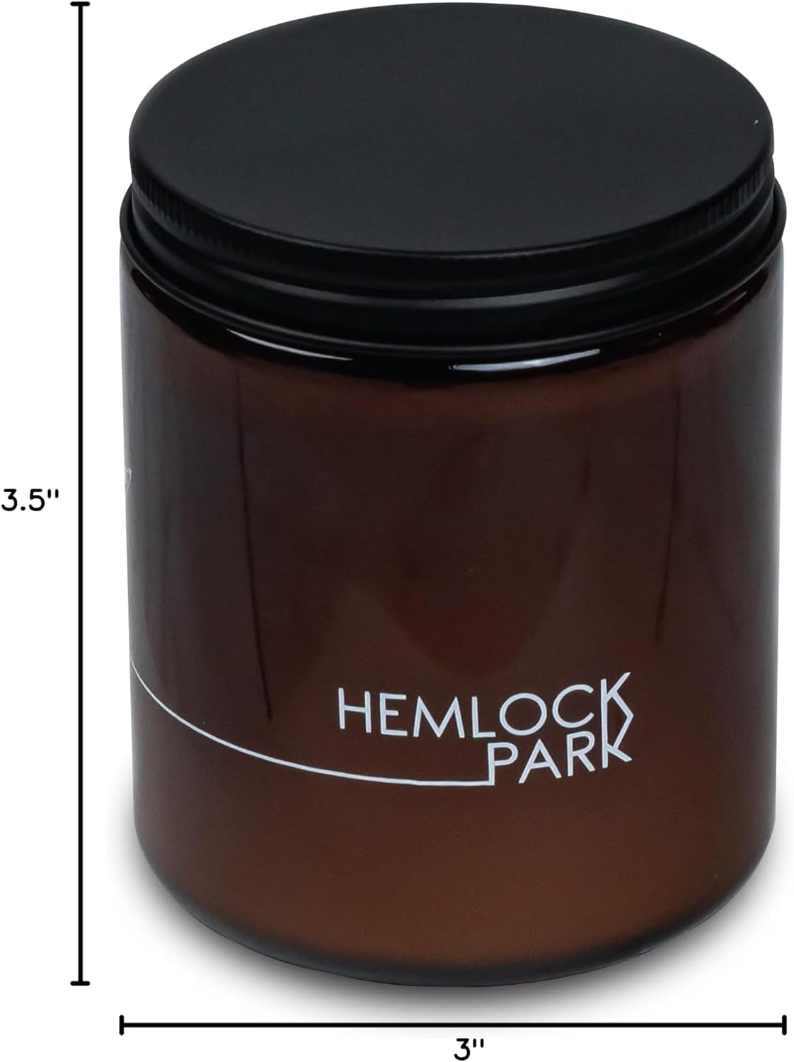 Hemlock Park Crackling Wood Wick Candle Handcrafted with Natural Coconut Wax (Standard 8 oz, Blue Sage)