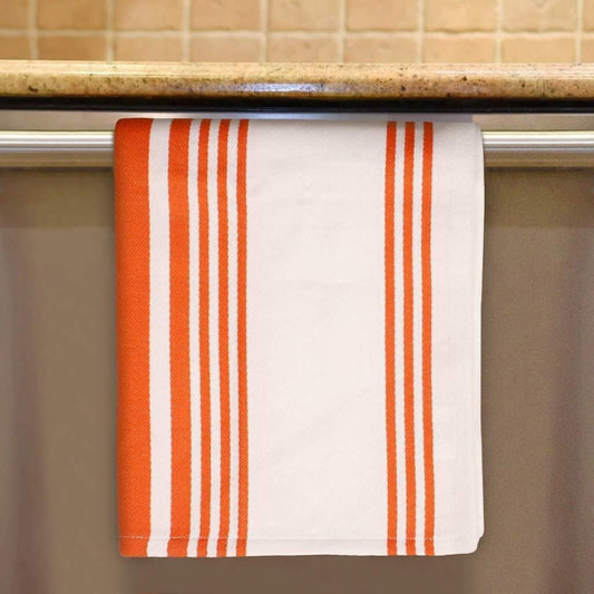 Urban Villa Cloth Napkins Trendy Stripes 100% Cotton Aborbent Dinner Napkins (Set of 12) 20x20 Inches Grey White Soft Durable Washable Ideal for Everyday Use Wedding Parties Napkins