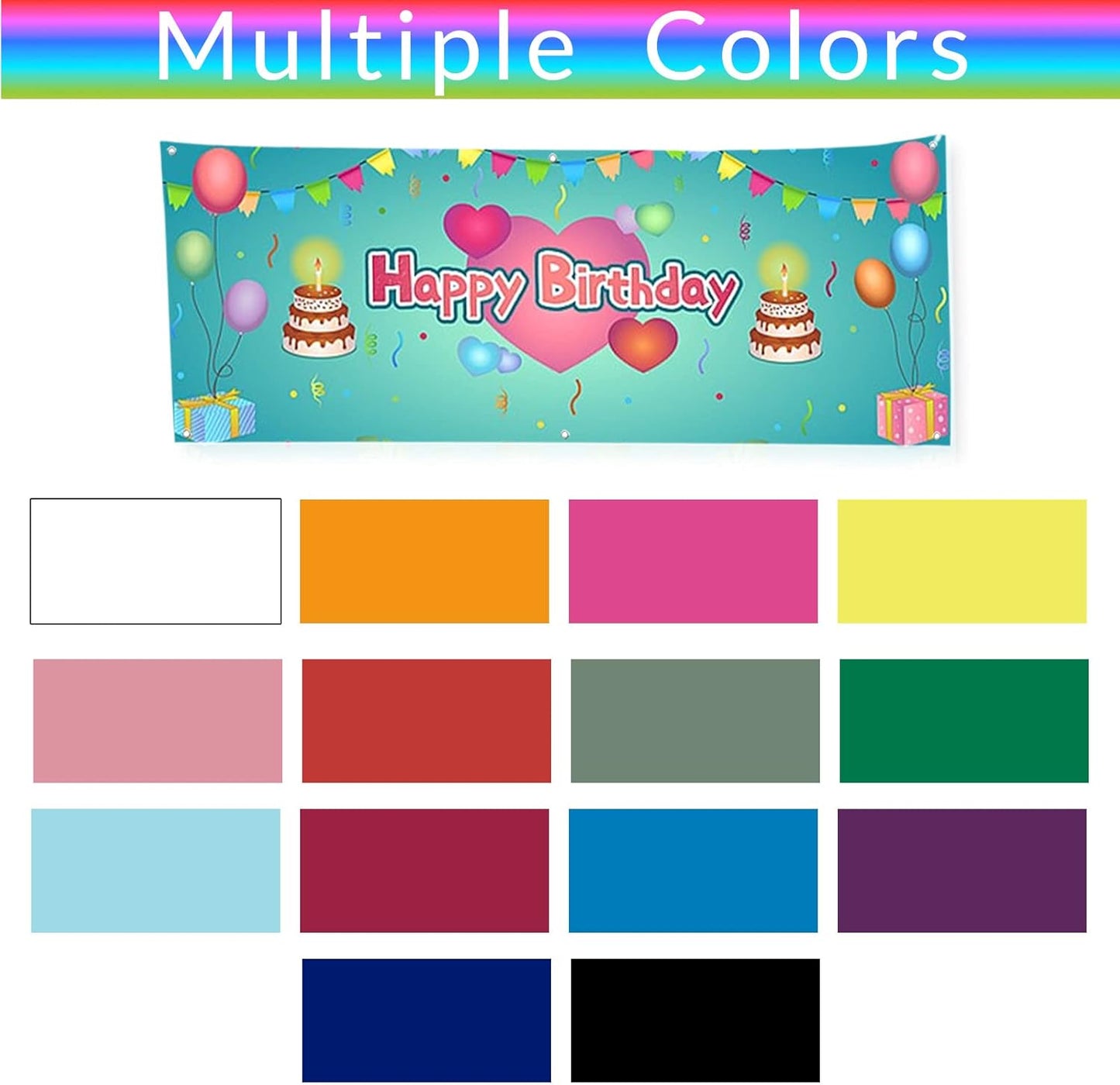 Custom Banners and Signs Customize Banner Outdoor with Photo Image Text Personalized Banner for Business Birthday Graduation Parties Indoor 3'x10'