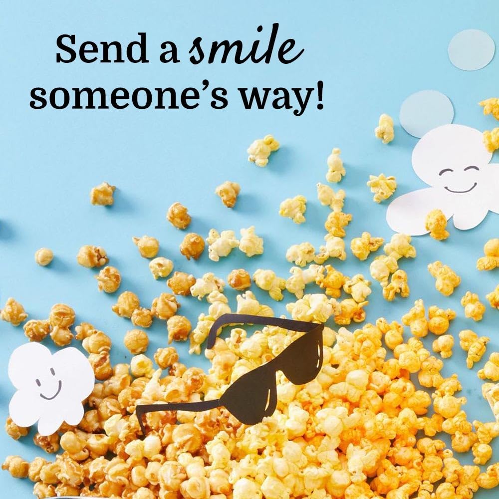 The Popcorn Factory Popcorn Tin with 3 Popcorn Flavors, Robust Cheddar, White Cheddar, Caramel, Large Tub 3.5 Gallons, Snack Gifts, Perfect for Any Occasions, Movie Night Snacks, Holidays, Christmas