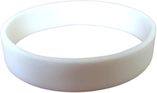 TheAwristocrat 1 Dozen (12) Multi-Pack Blank Rubber Wristbands Silicone Bracelets - Select from a Variety of Colors