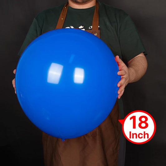 PartyWoo Royal Blue Balloons 20pcs 18 Inch Large Big Jumbo Giant Matte Dark Blue Latex Helium Balloons for Graduation Baby Shower Independence Day Gender Reveal Birthday Party Decorations Blue-Y5