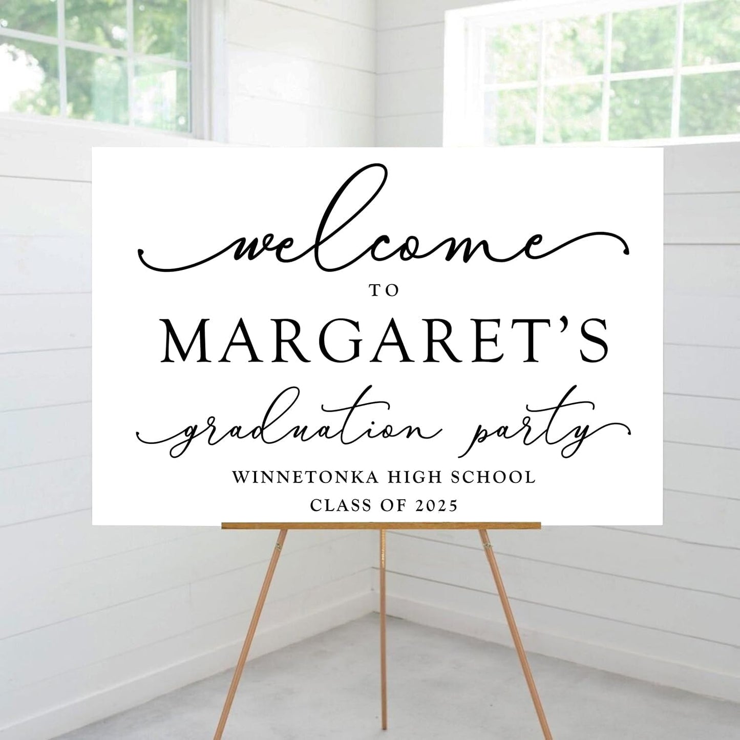 Class of 2024 Welcome Sign, Graduation Party Welcome Sign, Graduation Party Welcome Sign 2024, Modern Minimalist Graduation Welcome, 2024 Graduation Party Welcome Sign