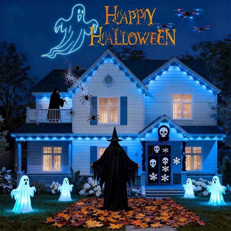 Permanent Outdoor Lights,Smart Outdoor Christmas Lights with IC+RGB 20 LED, IP67 Waterproof Eaves Lighting with 213 Modes for Halloween Christmas Birthday Holiday Party, APP/Remote Control
