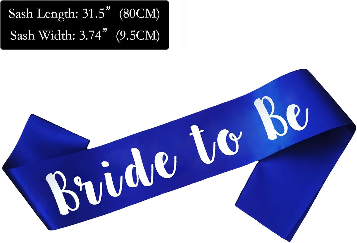 Bride to Be Sash, Royal Blue Bachelorette Sashes Engagement Gifts for Bachelorette Party, Bridal Shower & Wedding Party