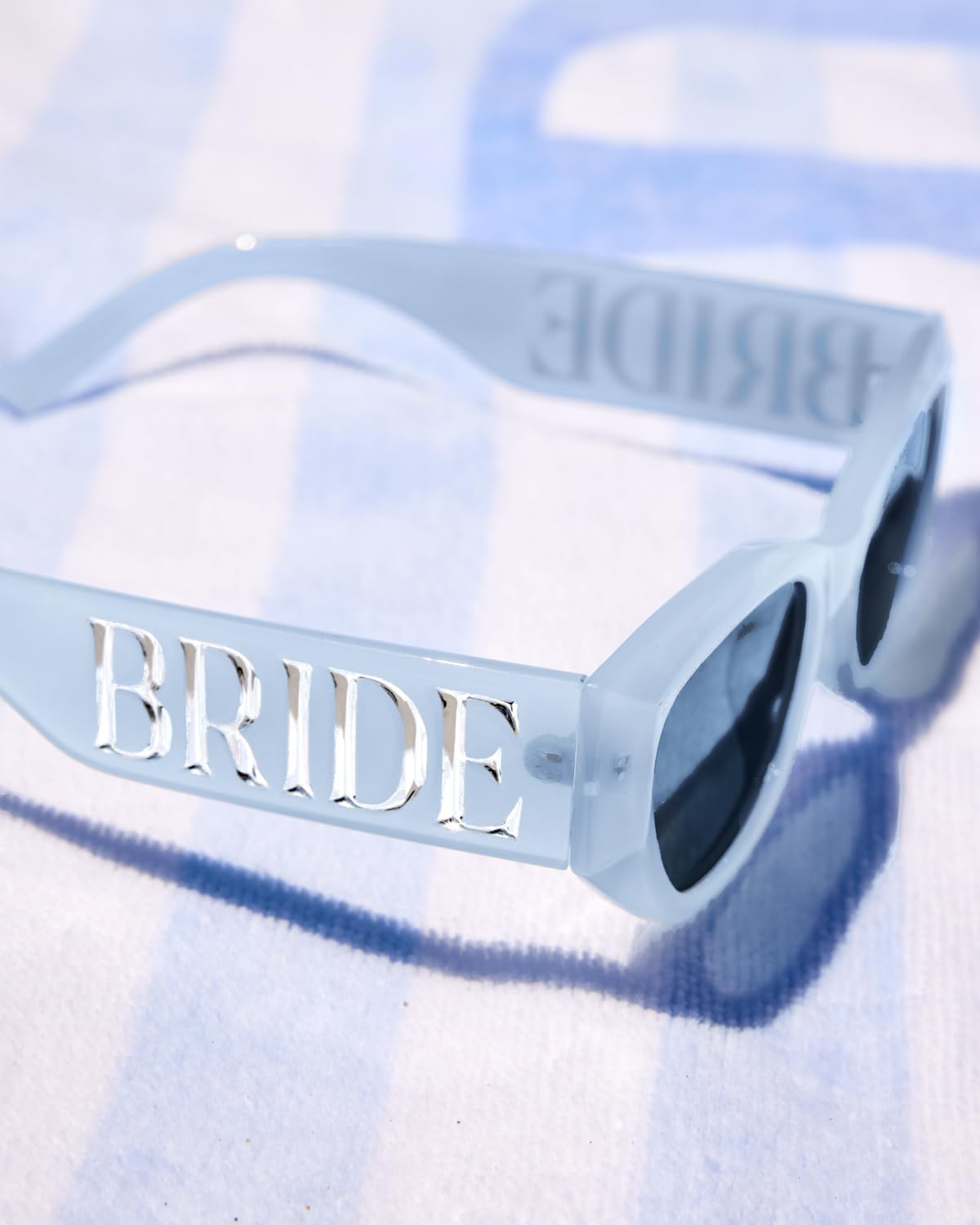 xo, Fetti Blue Bride Sunglasses | Bachelorette Party Sunnies, Engagement Decorations, Bridal Shower Accessory, Bach Supplies, Bridesmaid Favors, Bride To Be Gift