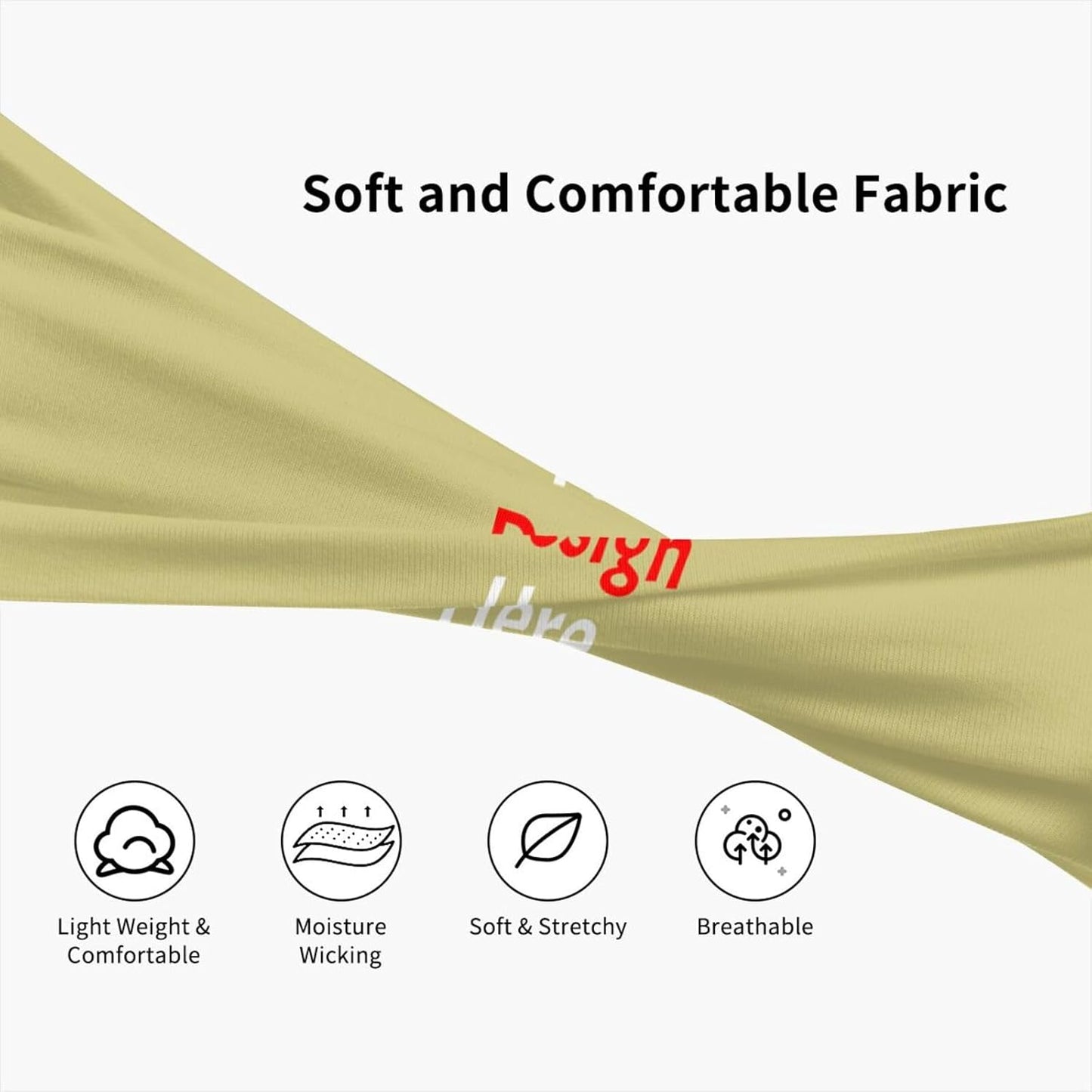 Custom Sweatbands for Men Women, Design Your Own Text Name Image Photo Personalized Sports Headbands