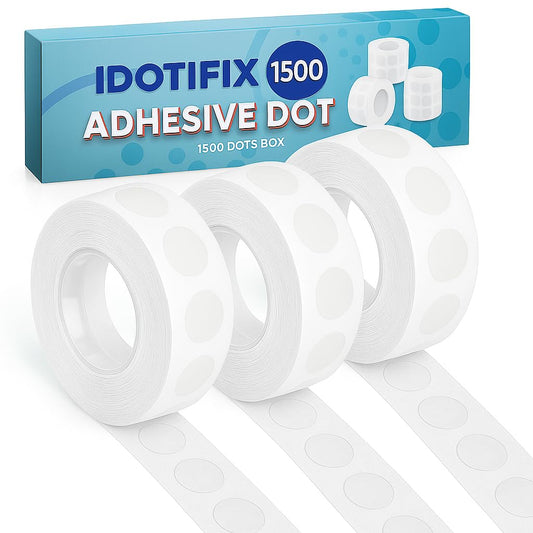Sticky Dots Double Sided – 1500 PCS Removable Balloon Glue Dots, Balloon Stickers, Balloon Tape for Wall, Double Sided Adhesive Dots for Crafts, Party, and Decorations