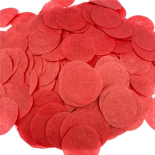 Tissue Paper Confetti 5000 Pieces Red Round Confetti 1 inch Paper Circle Confetti Dots for Table Wedding Birthday Party Decoration