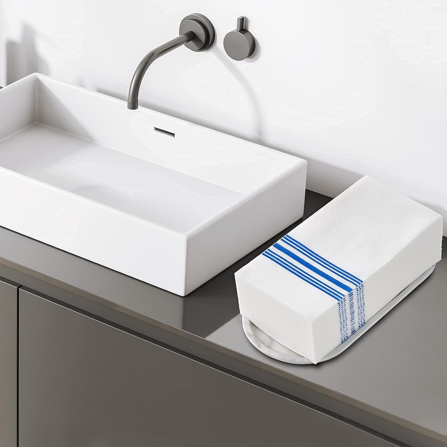 Vplus 150 PACK Guest Towels Disposable Bathroom, Decorative Bathroom Napkins, Soft, and Absorbent Disposable Paper Hand Towel for Dinners, Kitchen, Parties, Weddings, Christmas Party